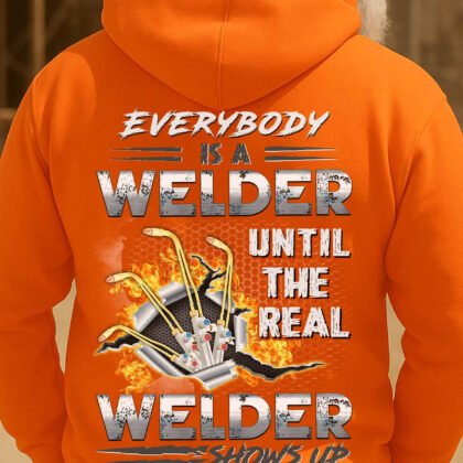 Real Welder Shows Up Apparel - Bold Quote